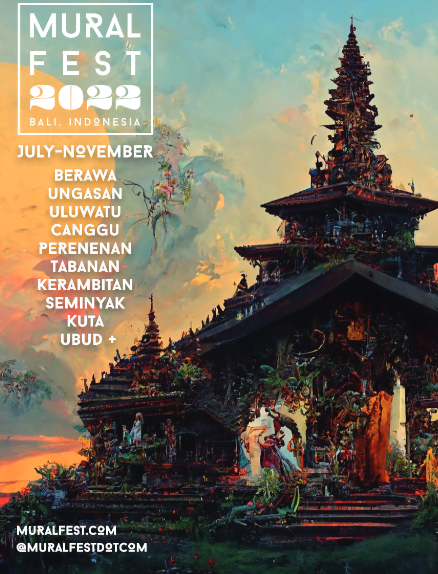 Plakat zum Wandgemäldefest Bali 2022