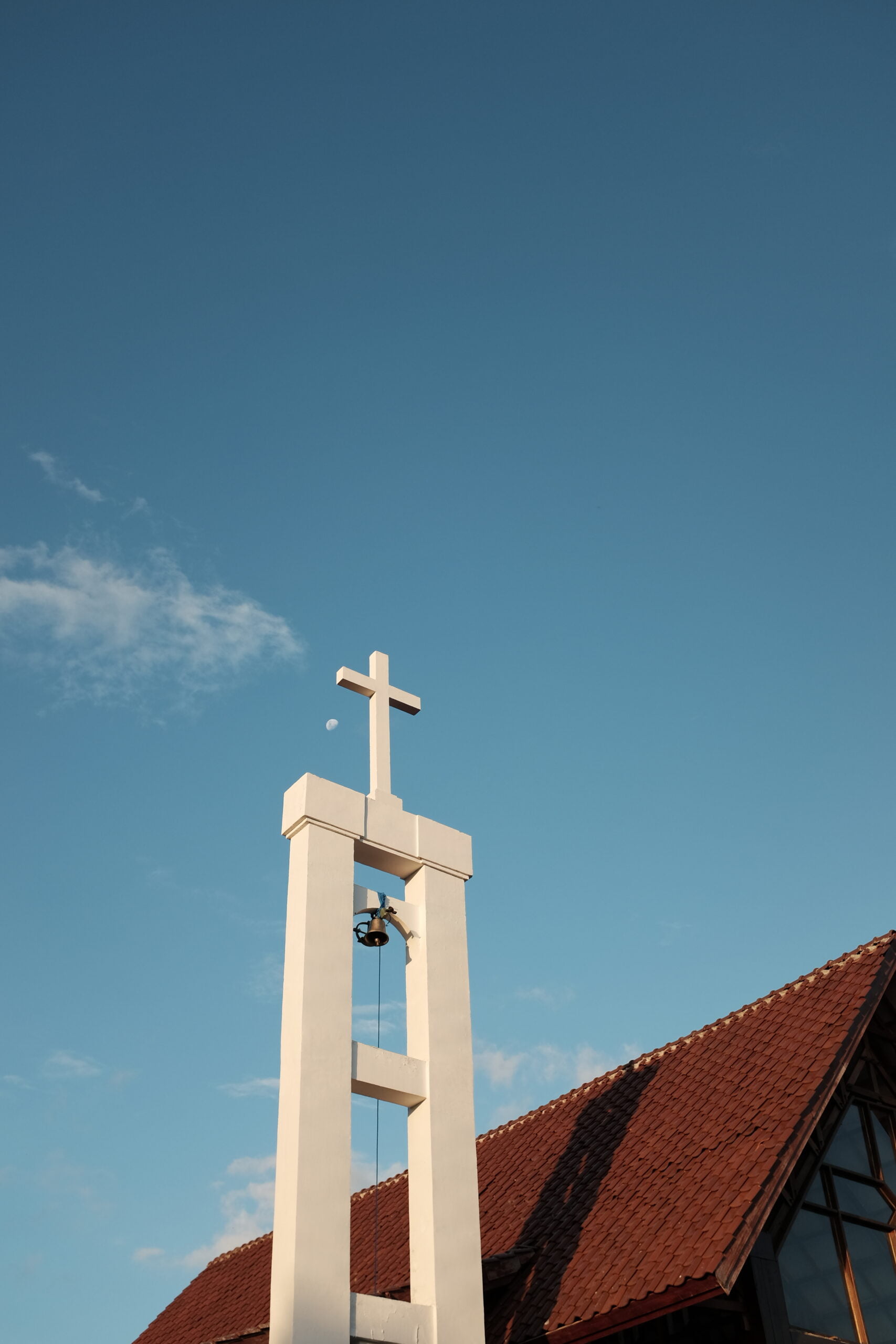 flores island culture church blue sky