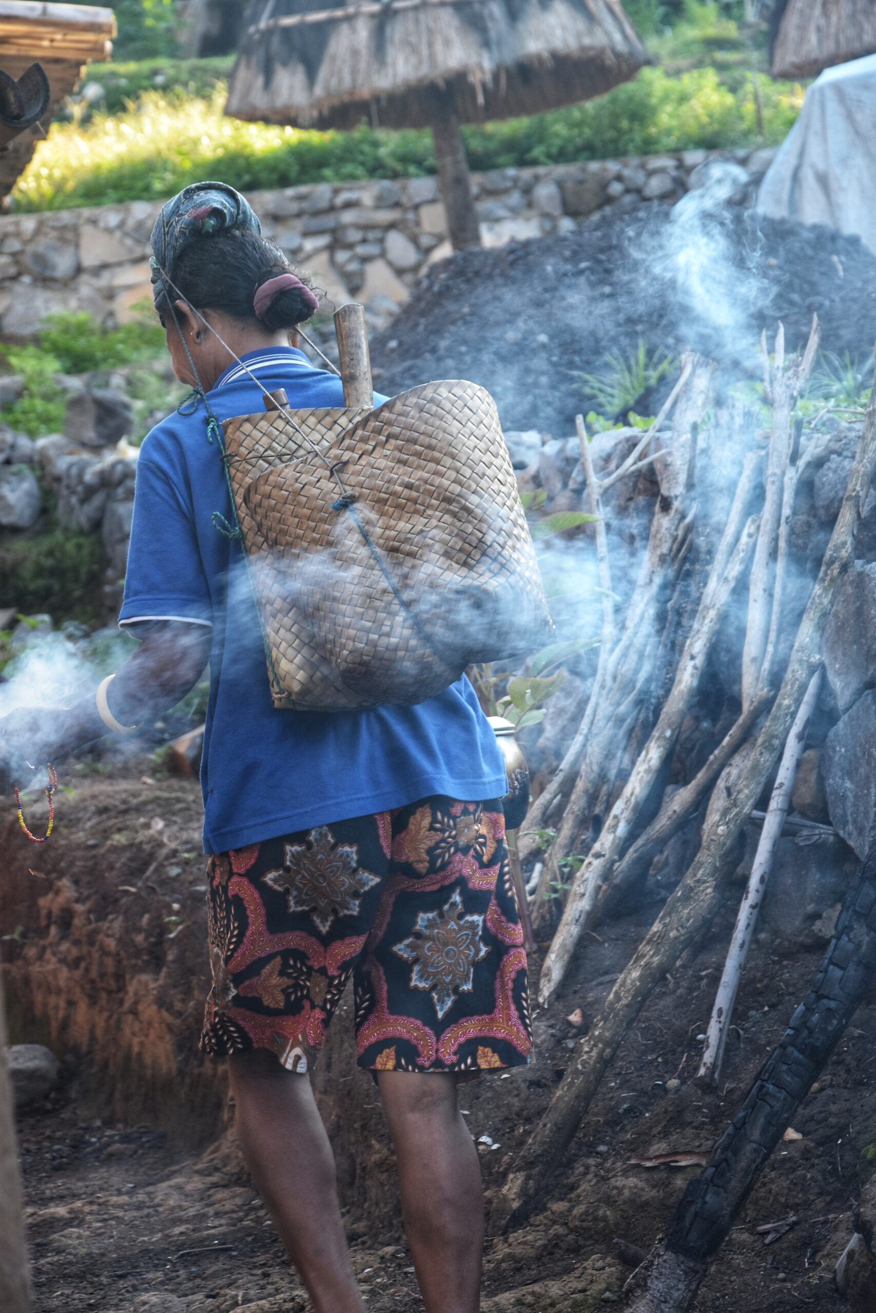 flores island people in village