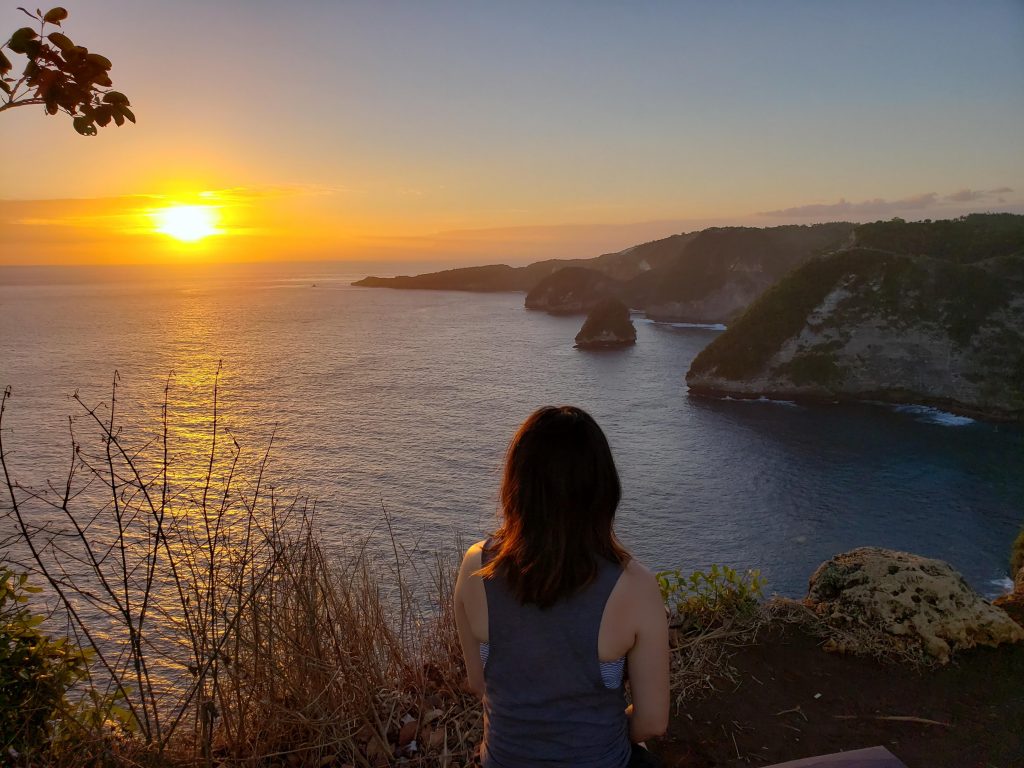 banah coucher de soleil point penida bali