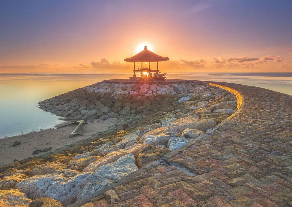 plus belles plages de la plage de Sanur Sanur le lever du soleil au paradis