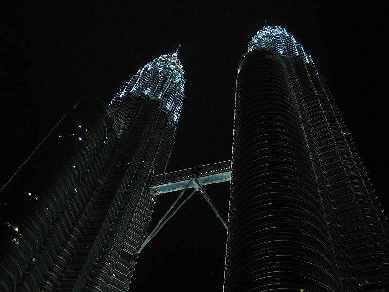 Torri gemelle Petronas di notte