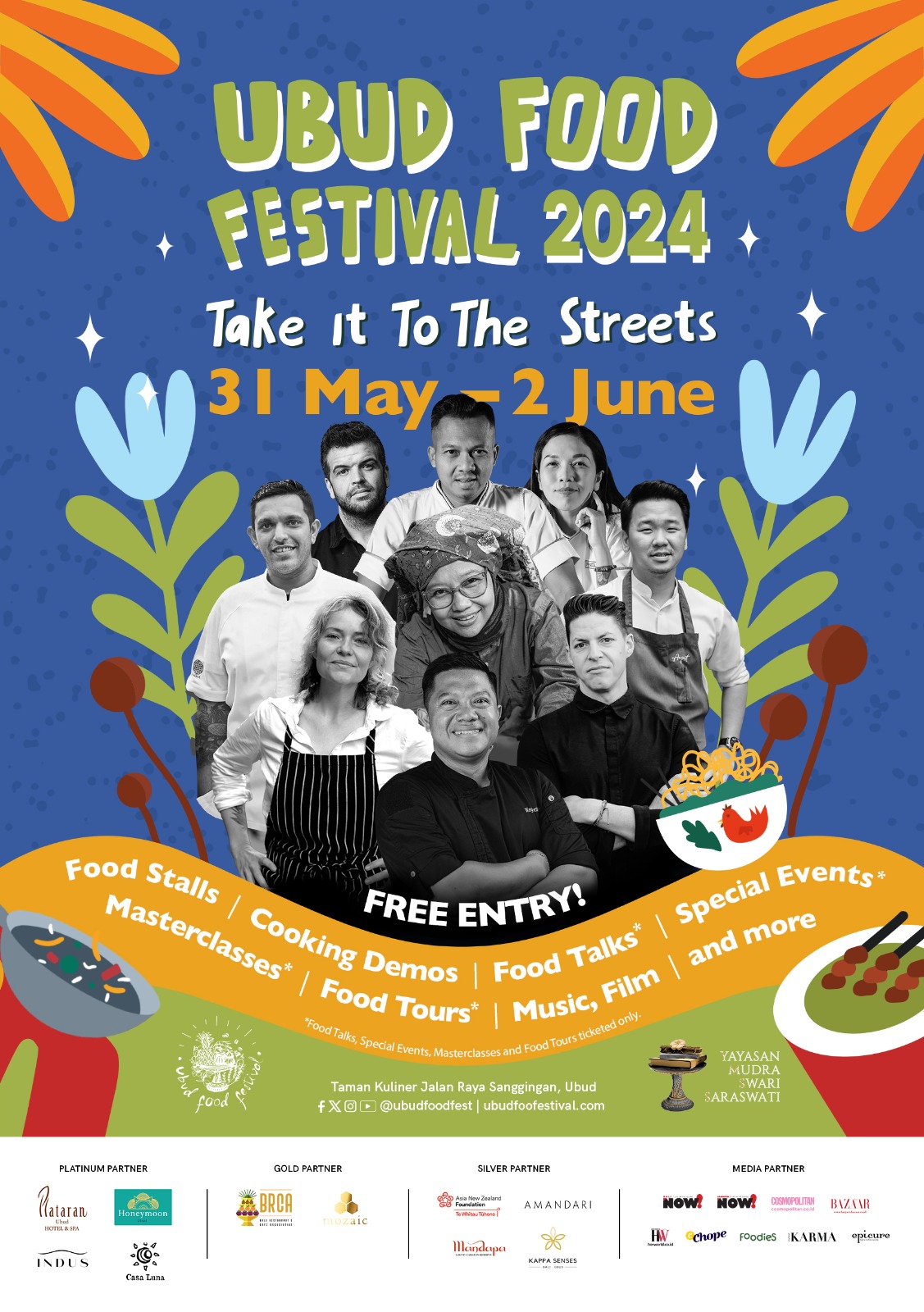 Flyer zum Ubud Food Festival 2024